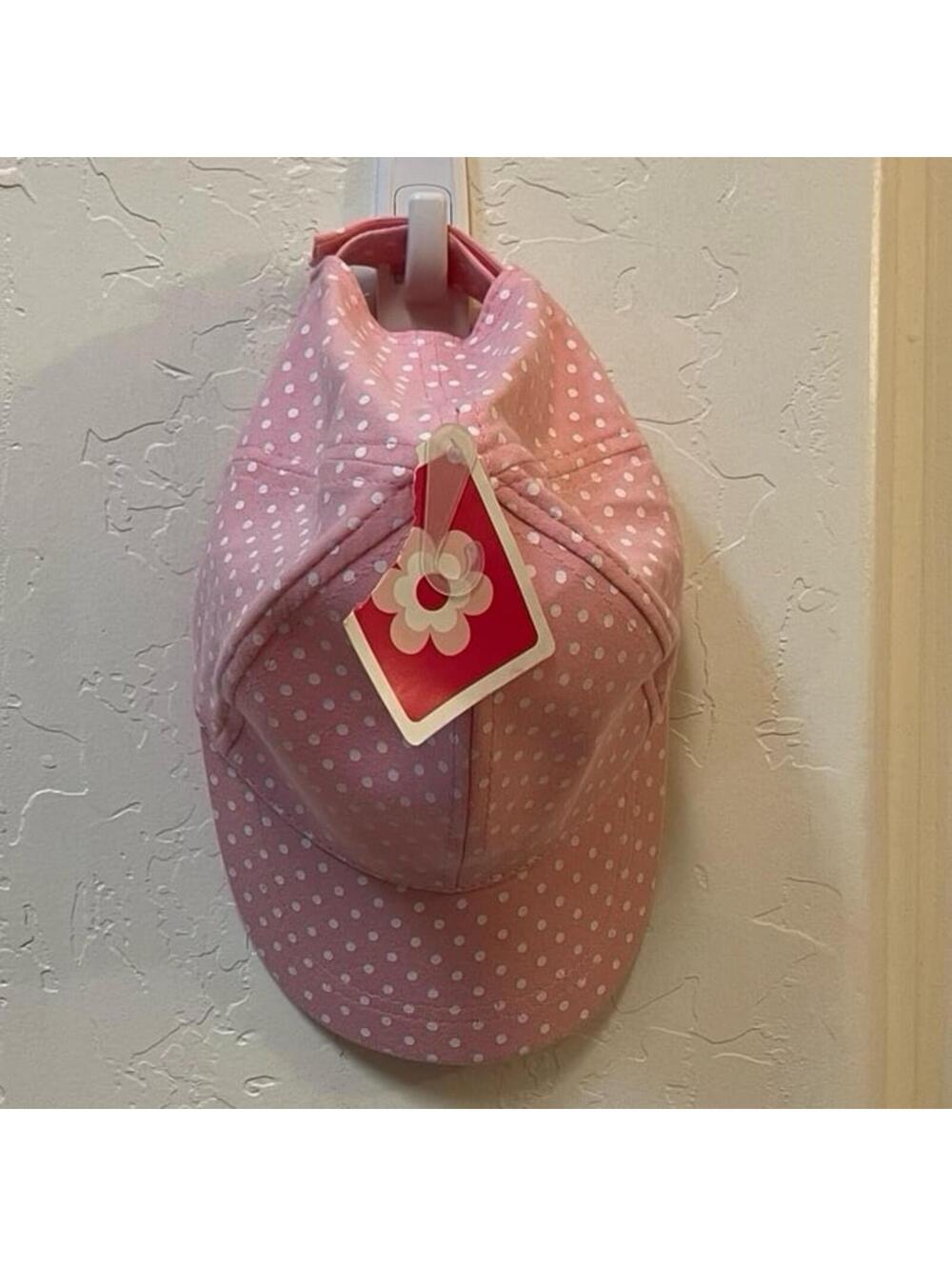 Kids Pink polka Dot Hat